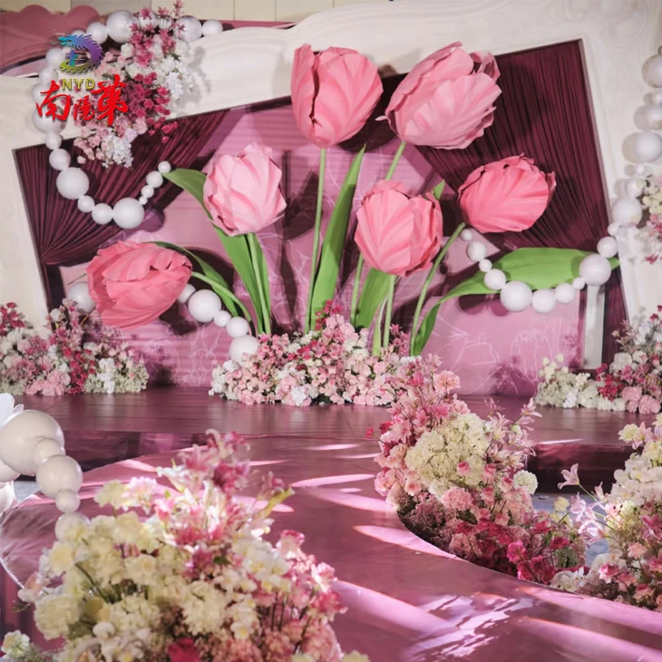 Giant Tulip Wedding Scene Decor best
