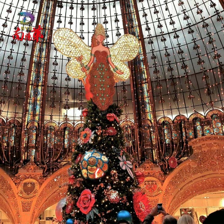 Huge Luxury Artificial Christmas Trees with angel Huge Luxury Artificial Christmas Trees with angel