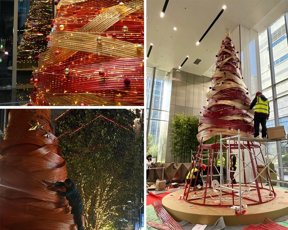 Giant Bamboo Artificial Christmas Tree Made in China Giant Bamboo Artificial Christmas Tree Made in China