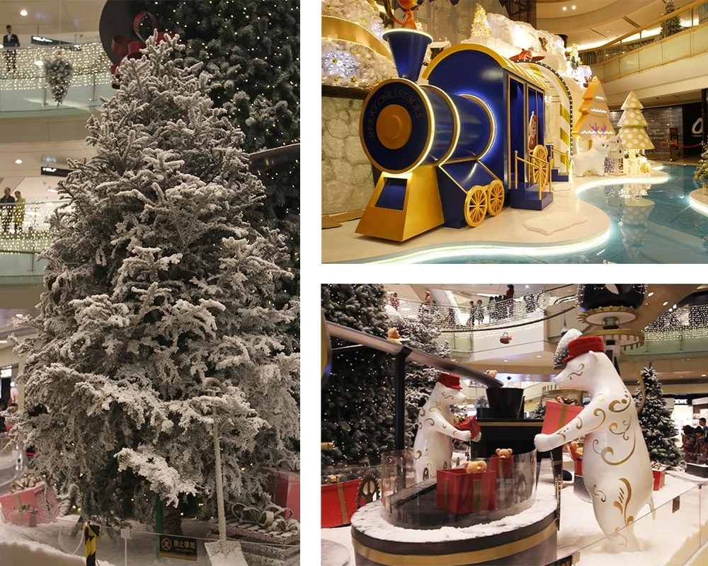 Low Price Shopping Mall Christmas Scene Decoration