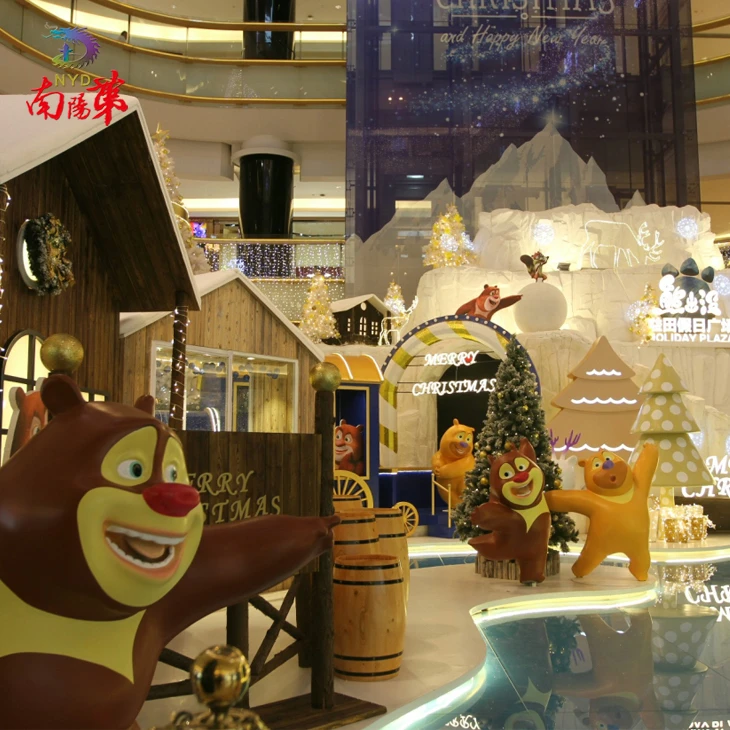 Shopping Mall Christmas Scene Decoration