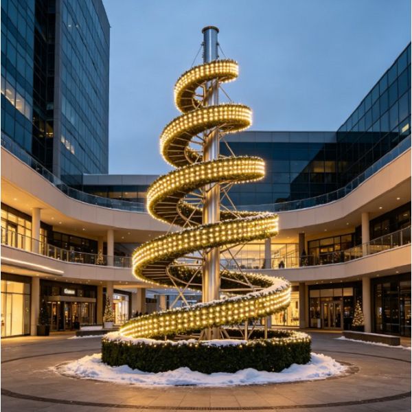 Spiral Rojdestvo daraxti minorasi